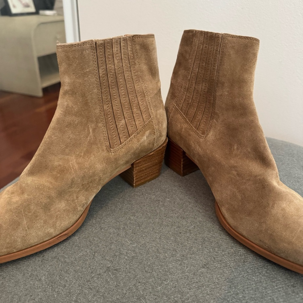 Rag & Bone Rover Suede Chelsea Boots Tan 8.5 - Picture 4 of 10